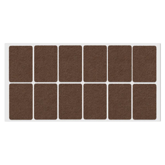 Selbstklebendes Filzpad 35x55mm NTP Brown 