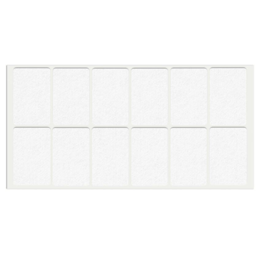 Selbstklebendes Filzpad 35x55mm NTP White 