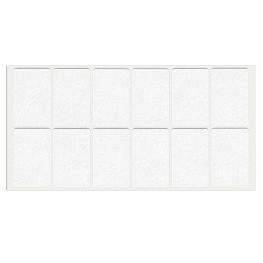 Selbstklebendes Filzpad 35x55mm NTP White 