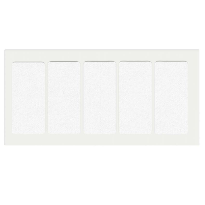 Selbstklebendes Filzpad 40x90mm NTP White 