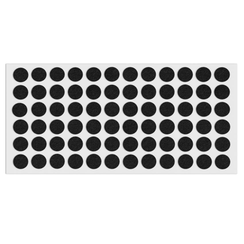 Selbstklebendes Filzpad Ø15mm NTP Black 