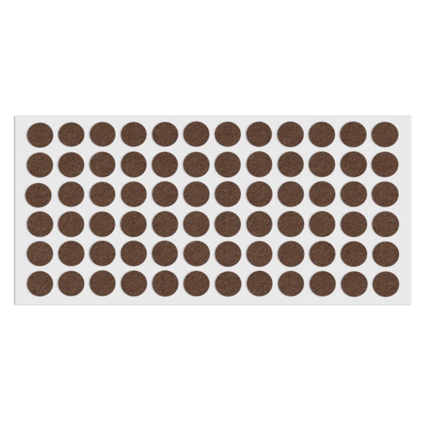 Selbstklebendes Filzpad Ø15mm NTP Brown 