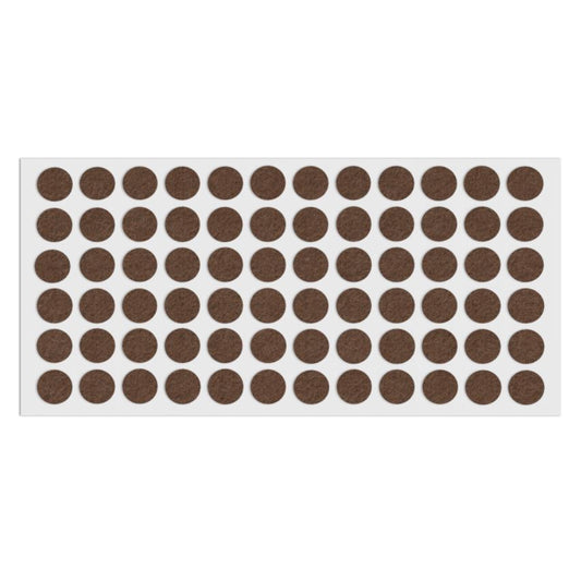 Selbstklebendes Filzpad Ø15mm NTP Brown 