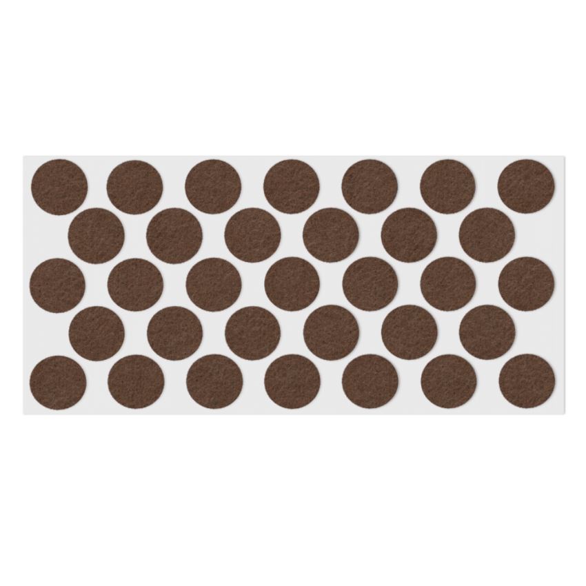 Selbstklebendes Filzpad Ø24mm NTP Brown 