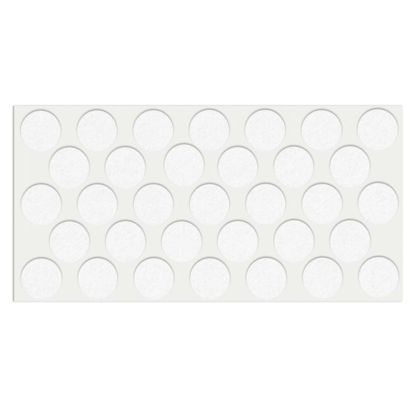 Selbstklebendes Filzpad Ø24mm NTP White 