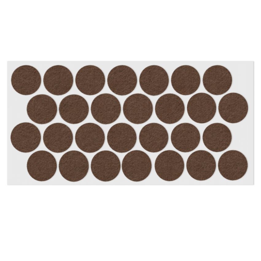 Selbstklebendes Filzpad Ø28mm NTP Brown 