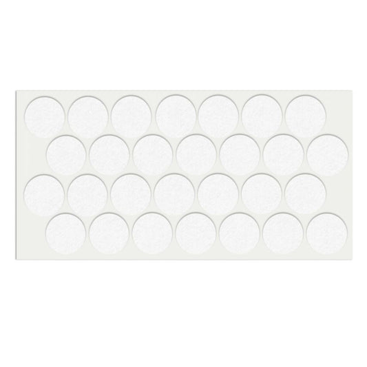 Selbstklebendes Filzpad Ø28mm NTP White 
