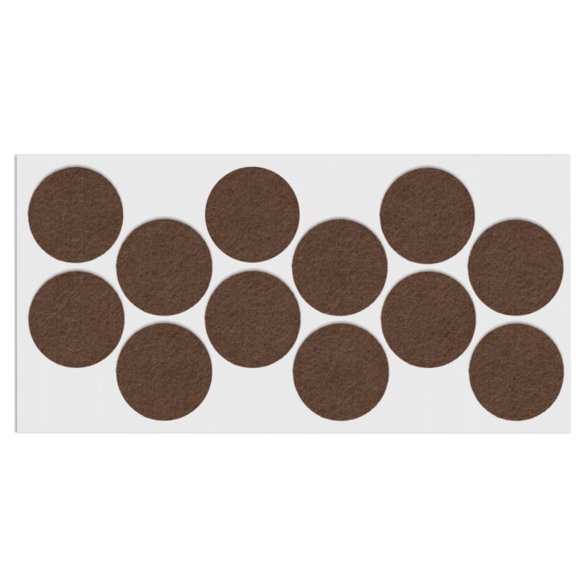Selbstklebendes Filzpad Ø40mm NTP Brown 