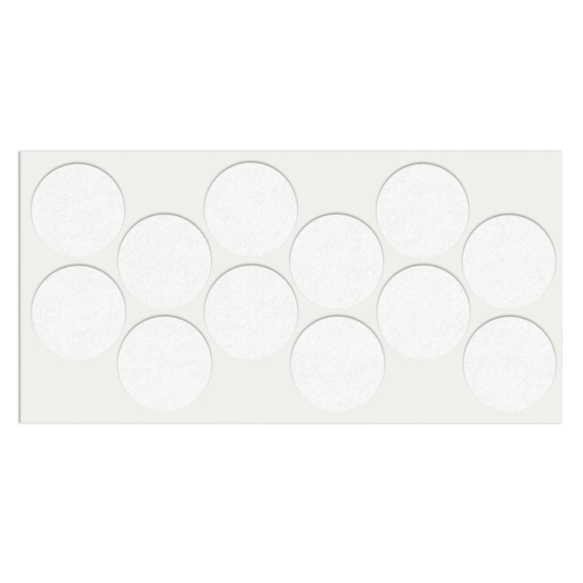 Selbstklebendes Filzpad Ø40mm NTP White 