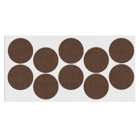 Selbstklebendes Filzpad Ø45mm NTP Brown 