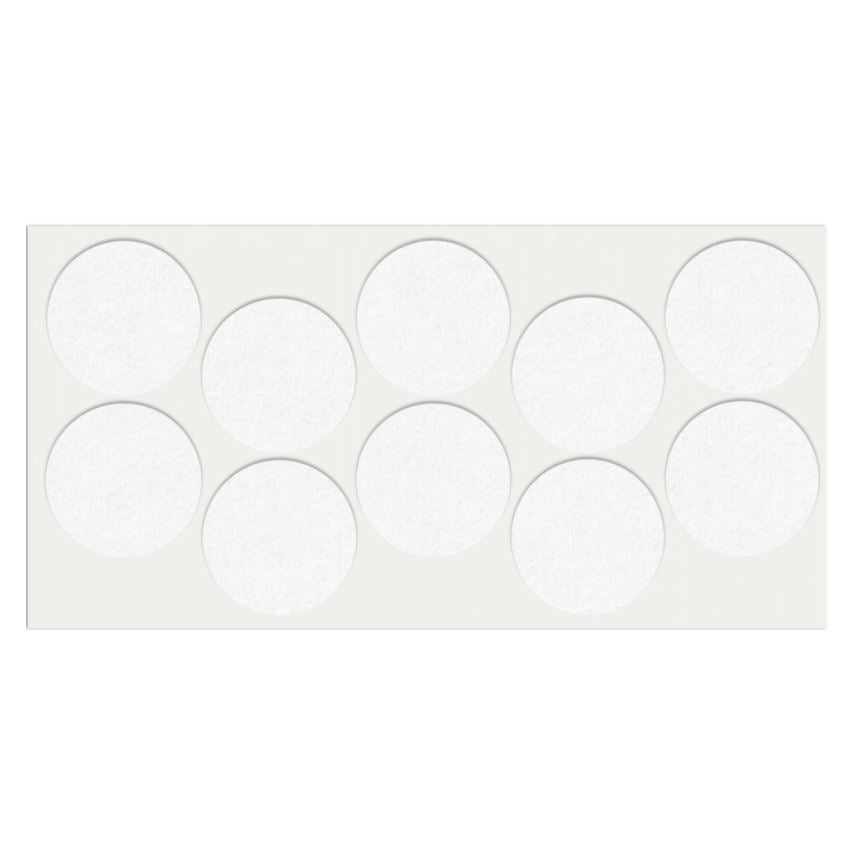 Selbstklebendes Filzpad Ø45mm NTP White 