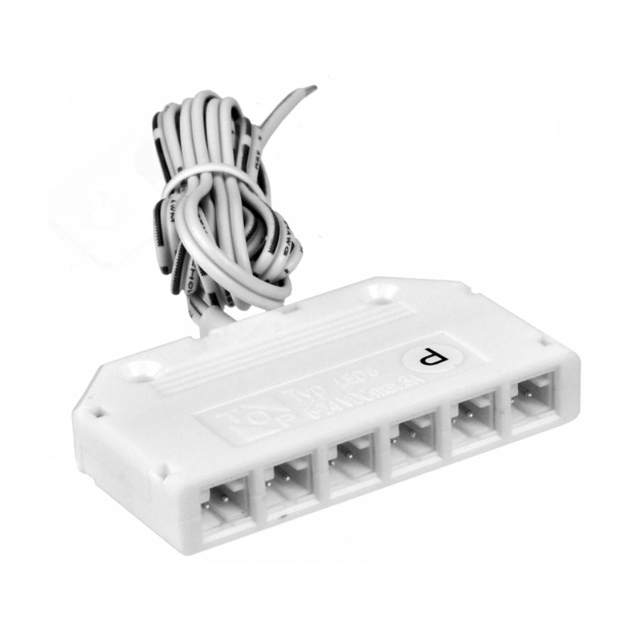 Spannungsverteiler mit Verkabelung NTP 6-Fach 