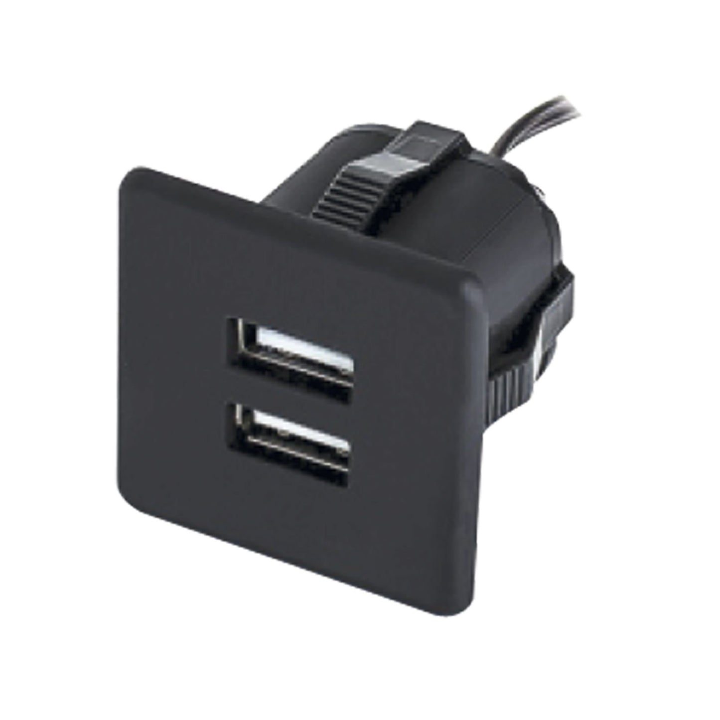 USB Ladegerät + Netzteil Furnica Schwarz Quadratisch 