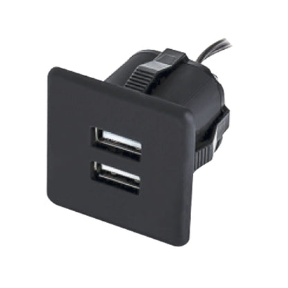 USB Ladegerät + Netzteil Furnica Schwarz Quadratisch 