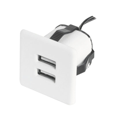 USB Ladegerät + Netzteil Furnica Weiß Quadratisch 